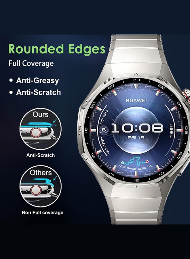 مارجون PMMA Clear Screen Protector for Huawei Watch GT6 Pro - Ultra Thin Scratch Resistant Protective Film Clear-1 - Image 4