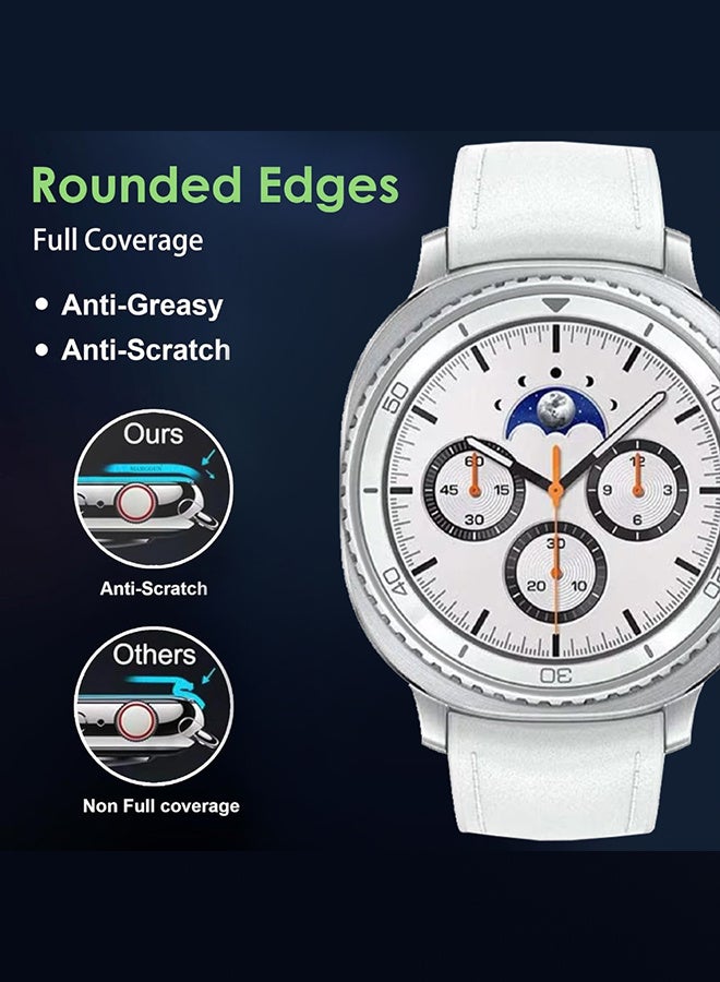 مارجون 2 Pieces PMMA Clear Screen Protector for Samsung Watch 8 Classic - Ultra Thin Scratch Resistant Protective Film Clear-2 - Image 2