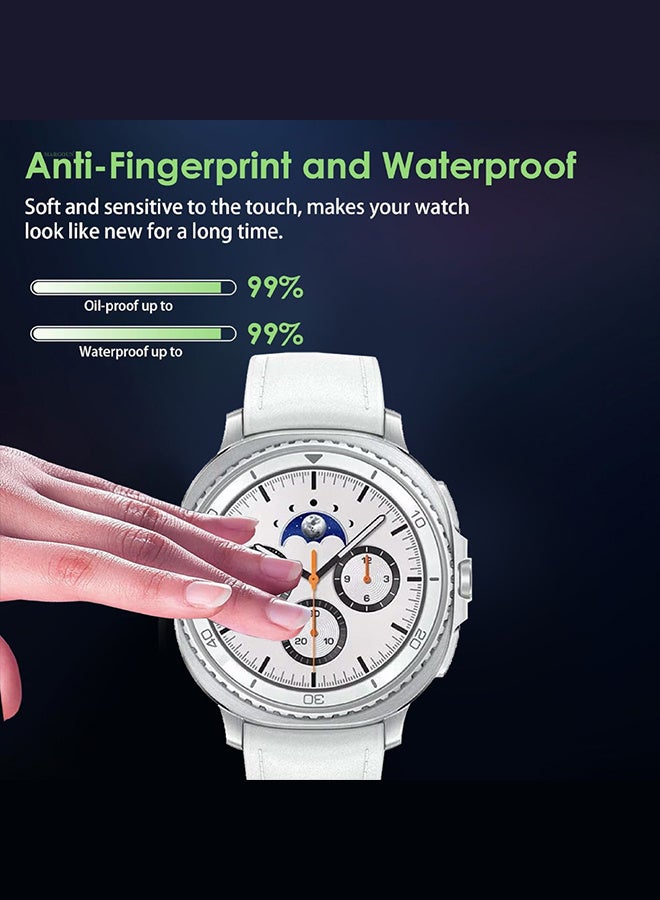 مارجون PMMA Clear Screen Protector for Samsung Watch 8 Classic - Ultra Thin Scratch Resistant Protective Film Clear-1 - Image 4