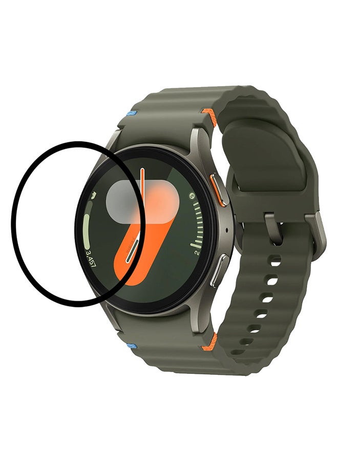 مارجون PMMA Clear Screen Protector  for Samsung Watch 7 40mm - Ultra Thin Scratch Resistant Protective Film Clear Side Black-1 - Image 3