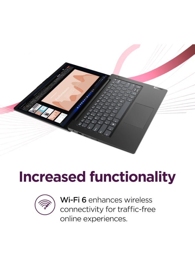لينوفو لابتوب V14 G4، شاشة FHD بحجم 14 بوصة، معالج Intel Core i7-13620H، 8GB RAM، 256GB SSD، رسومات مدمجة، ويندوز 11 هوم - Image 2
