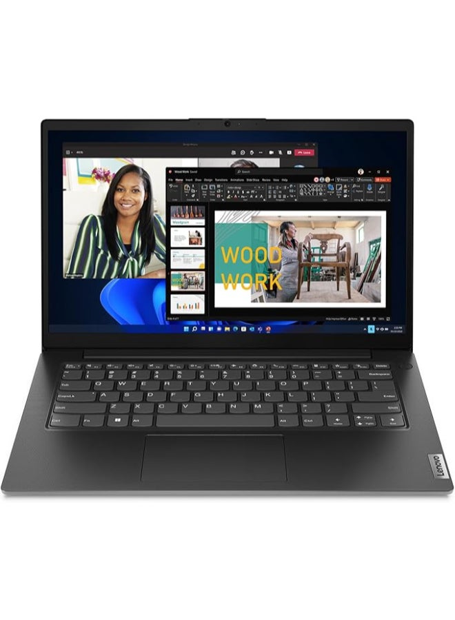 لينوفو لابتوب V14 G4، شاشة FHD بحجم 14 بوصة، معالج Intel Core i7-13620H، 8GB RAM، 256GB SSD، رسومات مدمجة، ويندوز 11 هوم - Image 1