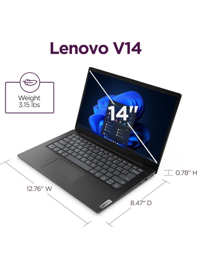 لينوفو لابتوب V14 G4، شاشة FHD بحجم 14 بوصة، معالج Intel Core i7-13620H، 8GB RAM، 256GB SSD، رسومات مدمجة، ويندوز 11 هوم - Image 4