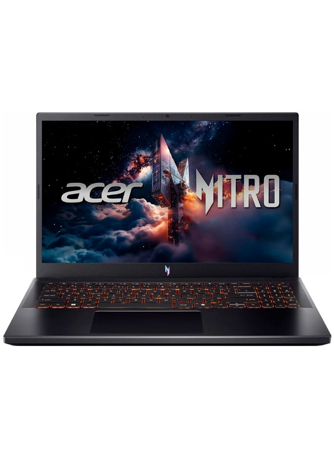 أيسر Nitro V 15  Gaming Laptop,15.6" FHD IPS 165Hz,  Intel Core i5-13420H, 16GB RAM, 512 SSD, NVIDIA GeForce RTX 5050 8GB , Win 11 Home, English Obsidian Black - Image 1