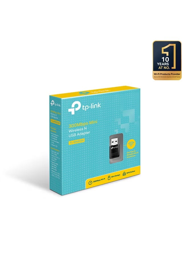 TP-LINK TL-WN823N N300 Mini USB Wireless WiFi Network Adapter for PC/Laptop, Easy Setup, Supports Windows 10/8.1/8/7/XP, Mac OS X, Linux Black - Image 5