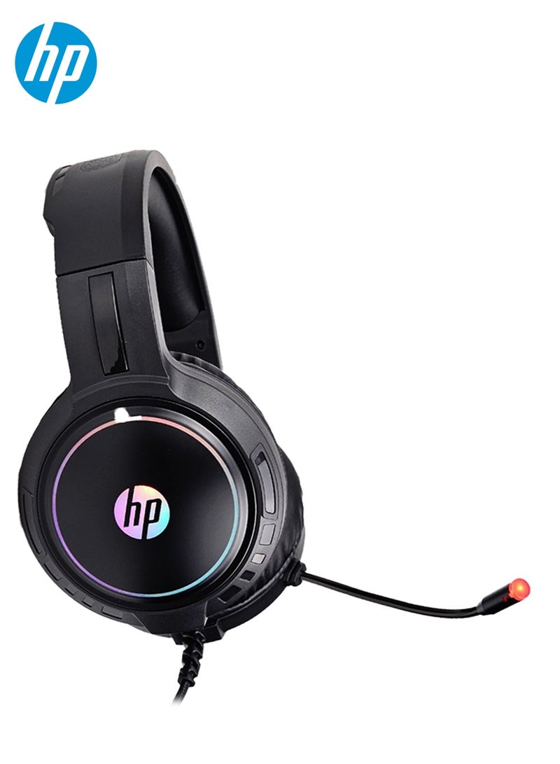 HP DHE-8006 Surround Sound Gaming Headset - Black - Image 1
