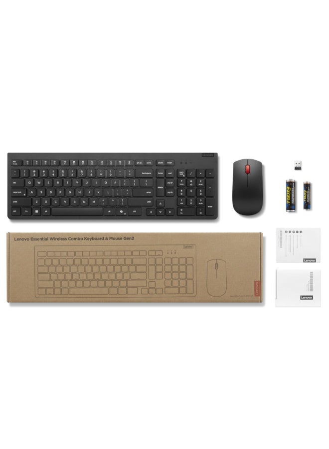 لينوفو مجموعة لوحة المفاتيح والفأرة اللاسلكية الأساسية |4X31R64455| الجيل الثاني - Image 1