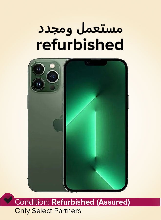 ابل  Refurbished - iPhone 13 Pro Max 128GB Alpine Green 5G With Facetime - International Version - Image 1