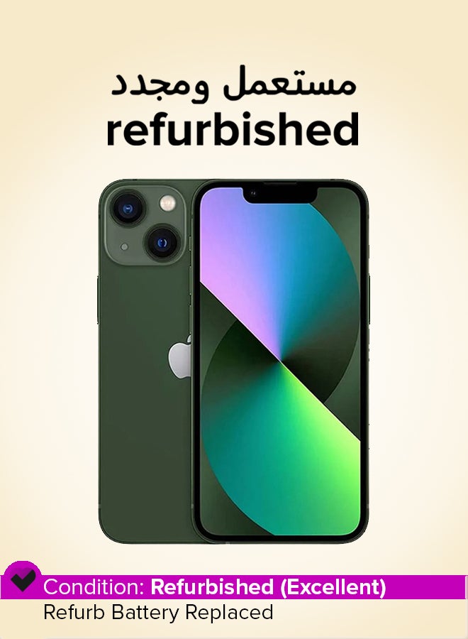 ابل  Refurbished - iPhone 13 128GB Green 5G With Facetime - International Version - Image 1