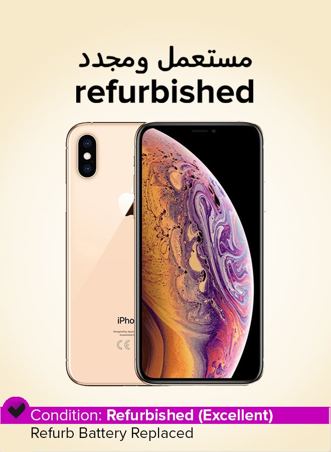 ابل  Refurbished - iPhone XS Max 256GB Gold 4G With Facetime - International Version - Image 1