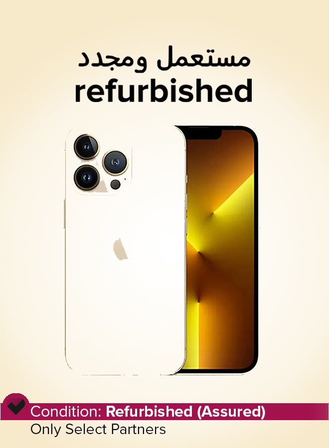 ابل  Refurbished - iPhone 13 Pro 128GB Gold 5G With Facetime - International Version - Image 1