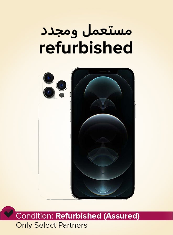 ابل  Refurbished - iPhone 12 Pro Max 128GB Silver 5G With Facetime - International Version - Image 1