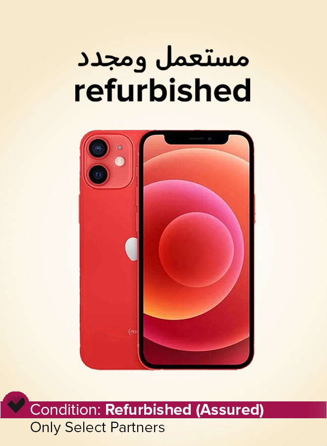 ابل  Refurbished - iPhone 12 Mini 128GB Red 5G With Facetime - International Version - Image 1