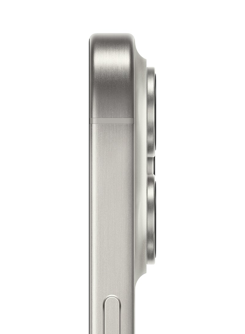 ابل  Refurbished - iPhone 15 Pro 128GB White Titanium 5G With Facetime - International Version - Image 5