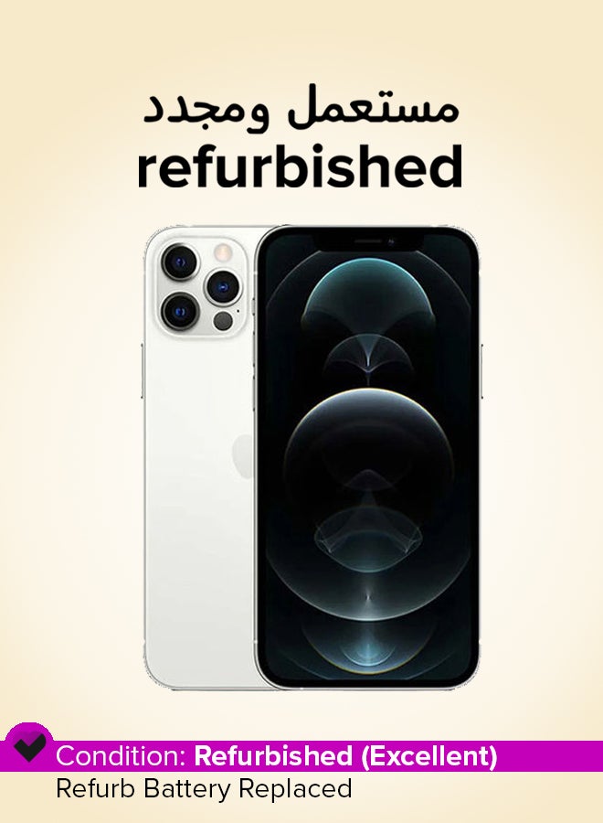 ابل  Refurbished - iPhone 12 Pro With Facetime 128GB Silver 5G - International Version - Image 1