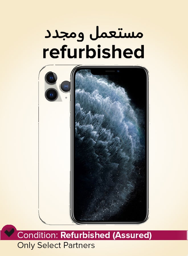 ابل  Refurbished - iPhone 11 Pro Max 256GB Silver 4G With Facetime - International Version - Image 1
