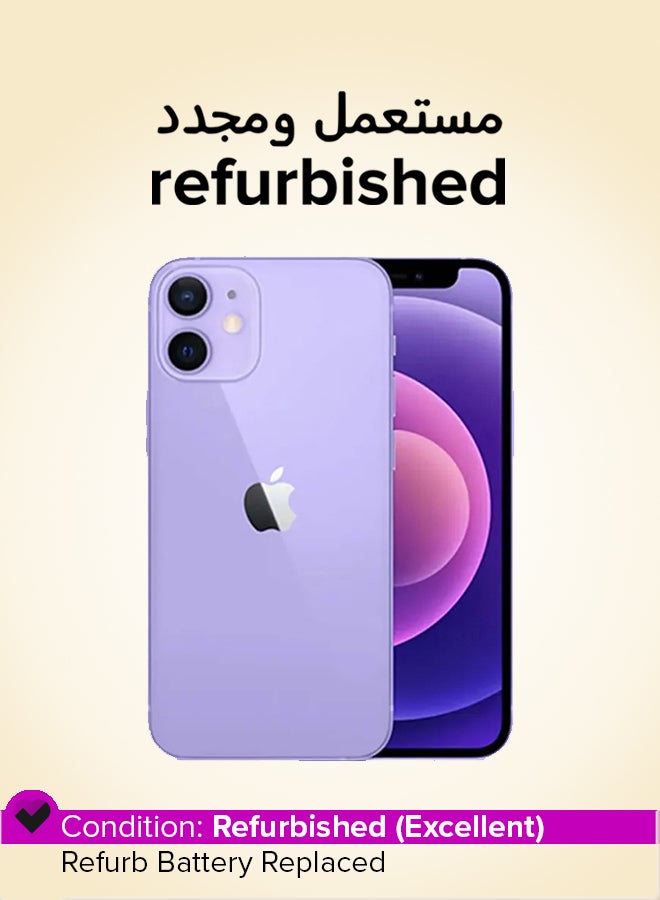 ابل  Refurbished - iPhone 12 With Facetime 128GB Purple 5G - International Version - Image 1