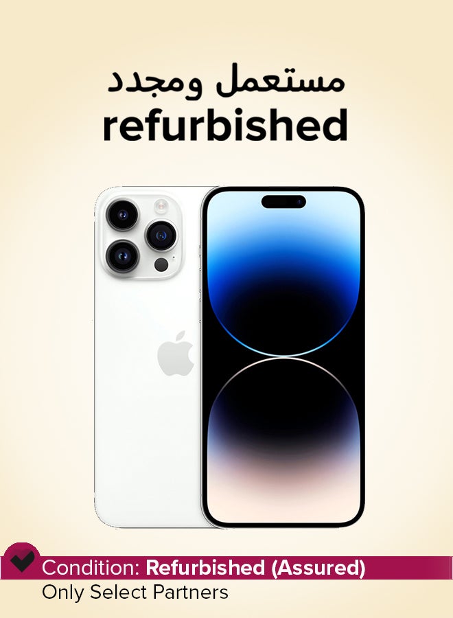 ابل  Refurbished - iPhone 14 Pro Max 256GB Silver 5G With Facetime - Image 1