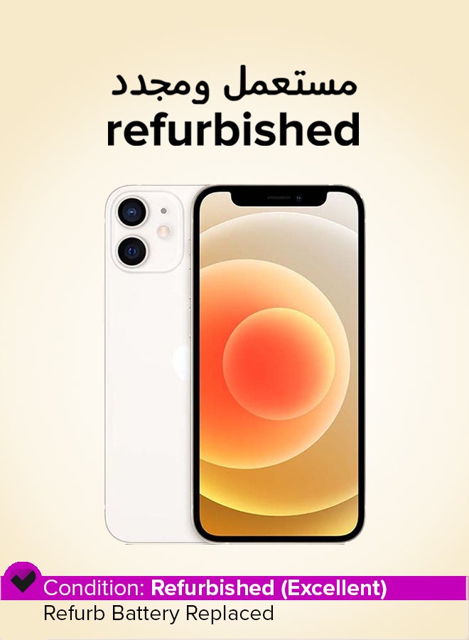 ابل  Refurbished - iPhone 12 Mini With Facetime 64GB White 5G - International Version - Image 1