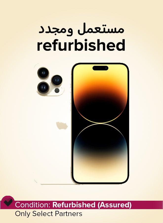 Apple Refurbished - iPhone 14 Pro Max 256GB Gold 5G With Facetime - Image 1