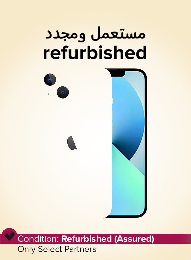 ابل  Refurbished - iPhone 13 128GB Starlight 5G With Facetime - International Version - Image 1