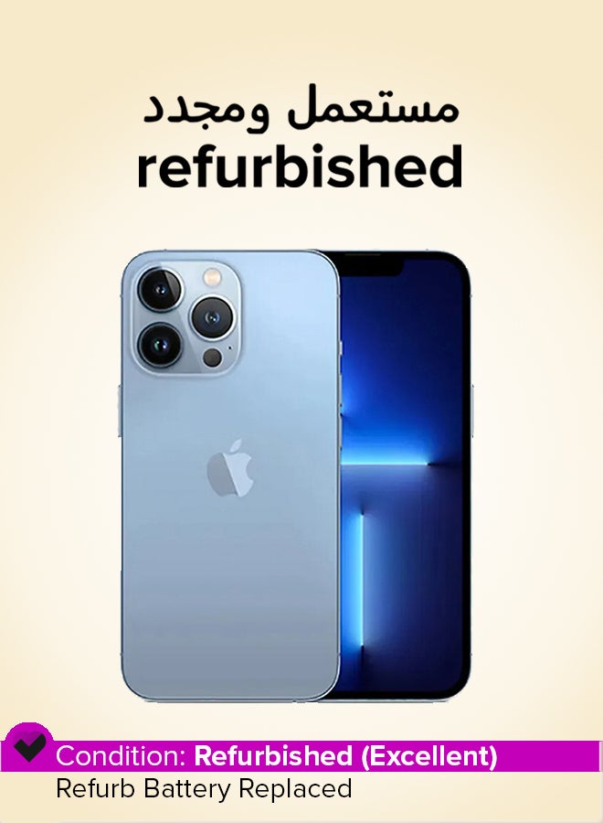 ابل  Refurbished - iPhone 13 Pro 128GB Sierra Blue 5G With Facetime - International Version - Image 1