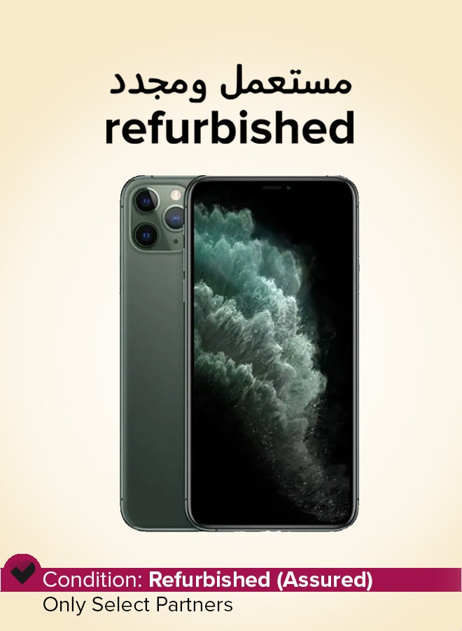 ابل  Refurbished - iPhone 11 Pro Max With Facetime Midnight Green 64GB 4G LTE - Image 1