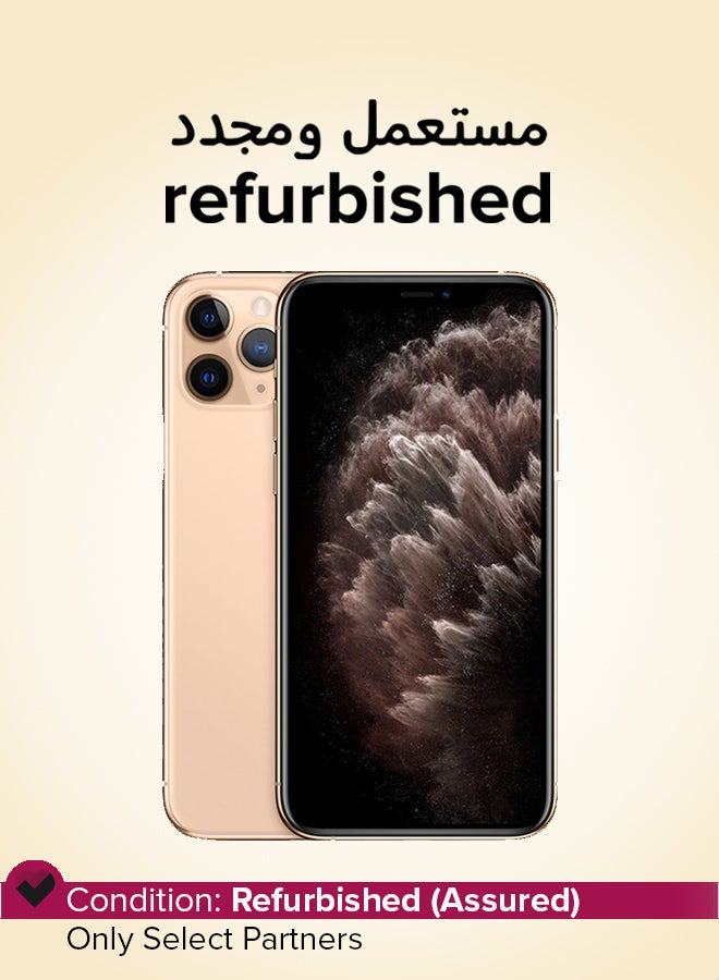 ابل  Refurbished - iPhone 11 Pro Max 256GB Gold 4G With Facetime - International Version - Image 1