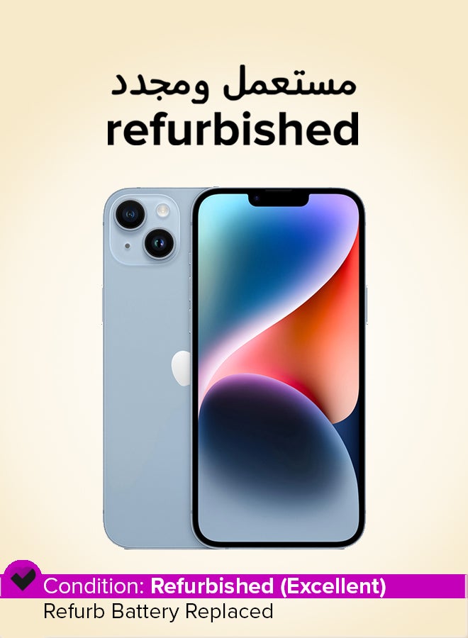 ابل  Refurbished - iPhone 14 128GB Blue 5G With Facetime - International Version - Image 1