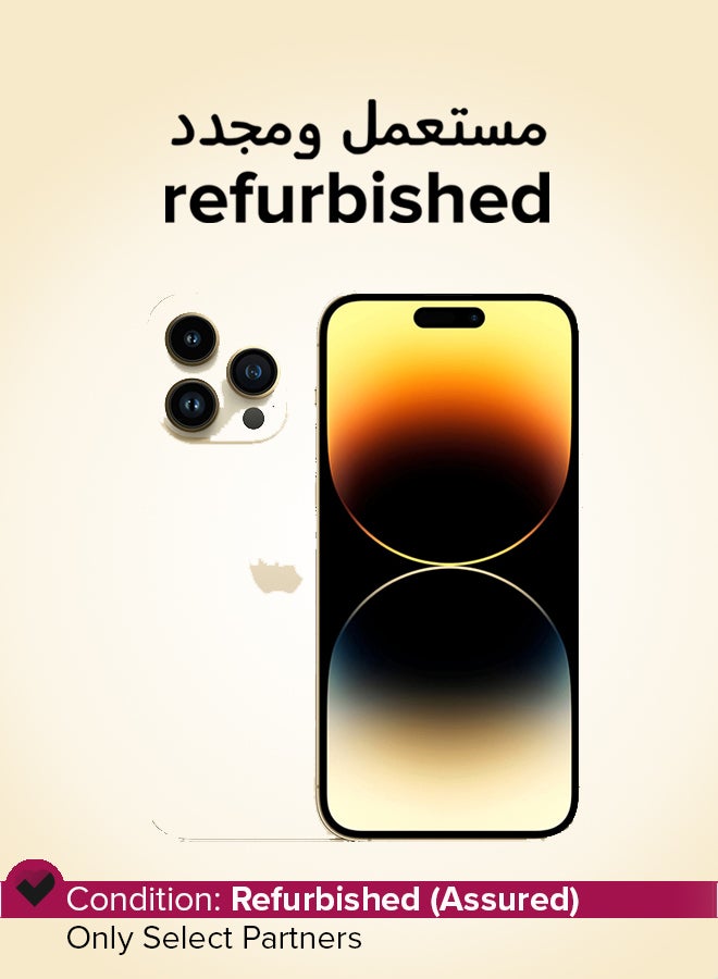 Apple Refurbished - iPhone 14 Pro 128GB Gold 5G With Facetime - International Version - Image 1