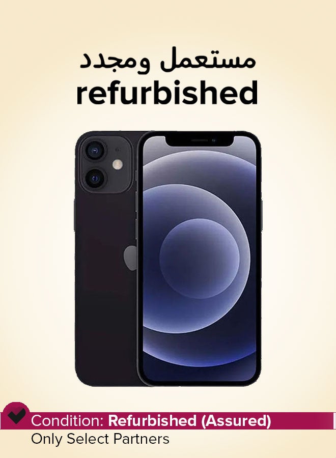 ابل  Refurbished - iPhone 12 256GB Black 5G With Facetime - International Version - Image 1