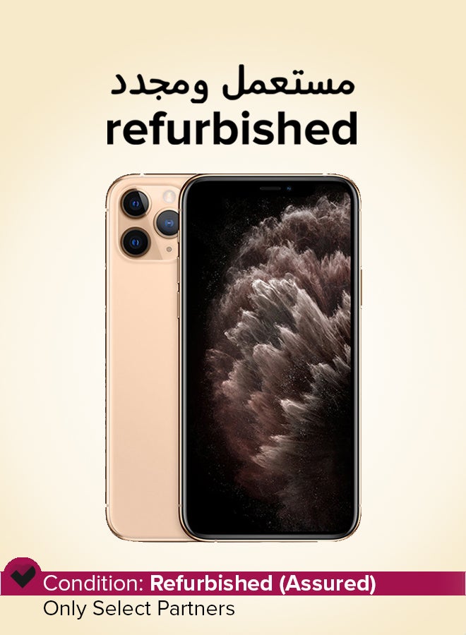 ابل  Refurbished - iPhone 11 Pro Max 64GB Gold 4G With Facetime - International Version - Image 1