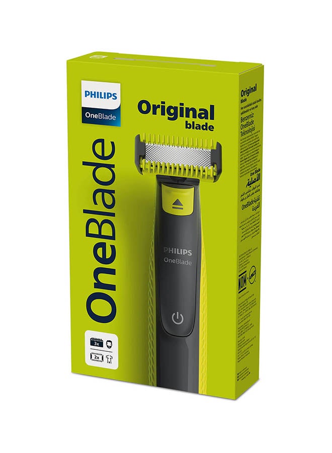 فيليبس ون بليد للوجه والجسم | شفرة مزدوجة الجوانب | تقنية ون بليد الفريدة | 45 دقيقة بدون سلك | مقاوم للماء | ماكينة حلاقة وتقليم اللحية الكهربائية | مشط جسم قابل للتثبيت - QP2824/20 - Image 2