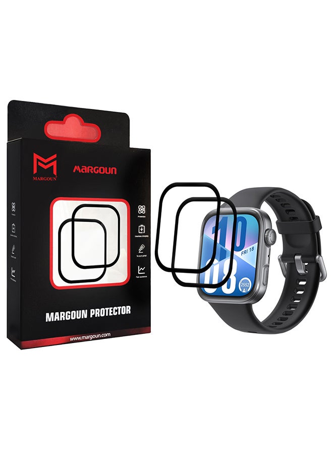 مارجون 2 Pieces PMMA Clear Screen Protector for Huawei Fit 4 - Ultra Thin Scratch Resistant Protective Film Clear-2 - Image 1