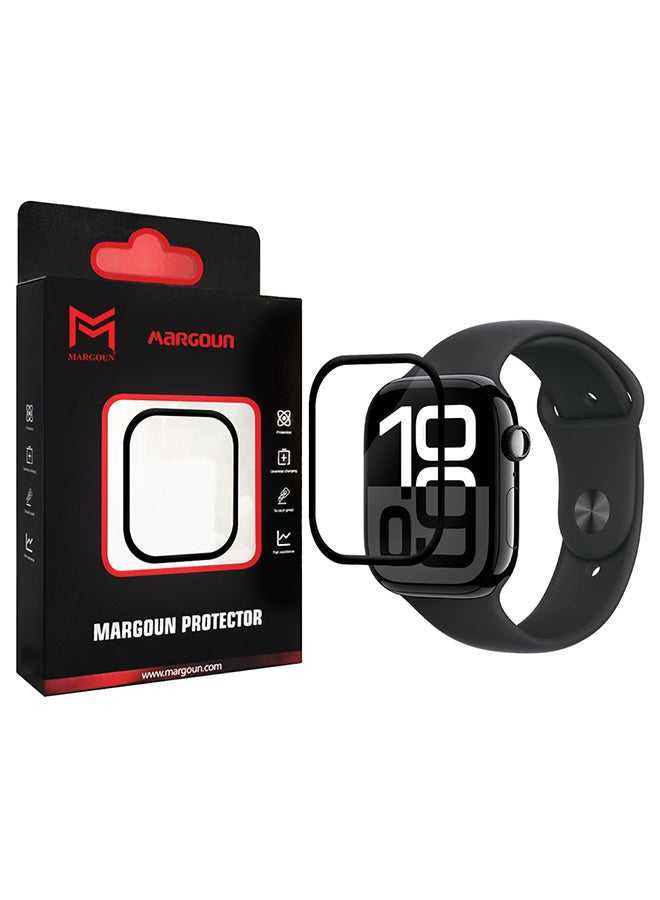 مارجون PMMA Clear Screen Protector for Apple Watch 46mm - Ultra Thin Scratch Resistant Protective Film Clear-1 - Image 1