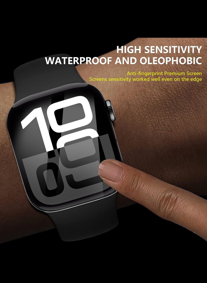 مارجون PMMA Clear Screen Protector for Apple Watch 46mm - Ultra Thin Scratch Resistant Protective Film Clear-1 - Image 3