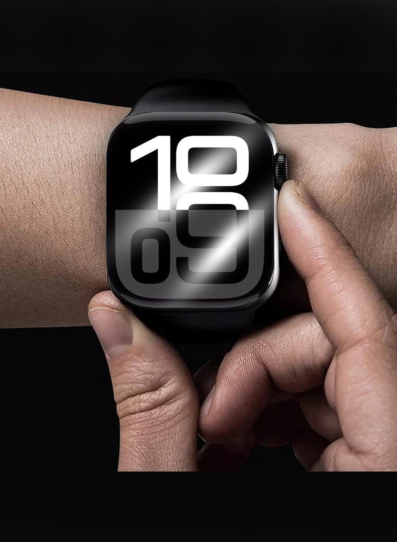 مارجون PMMA Clear Screen Protector for Apple Watch 46mm - Ultra Thin Scratch Resistant Protective Film Clear-1 - Image 4