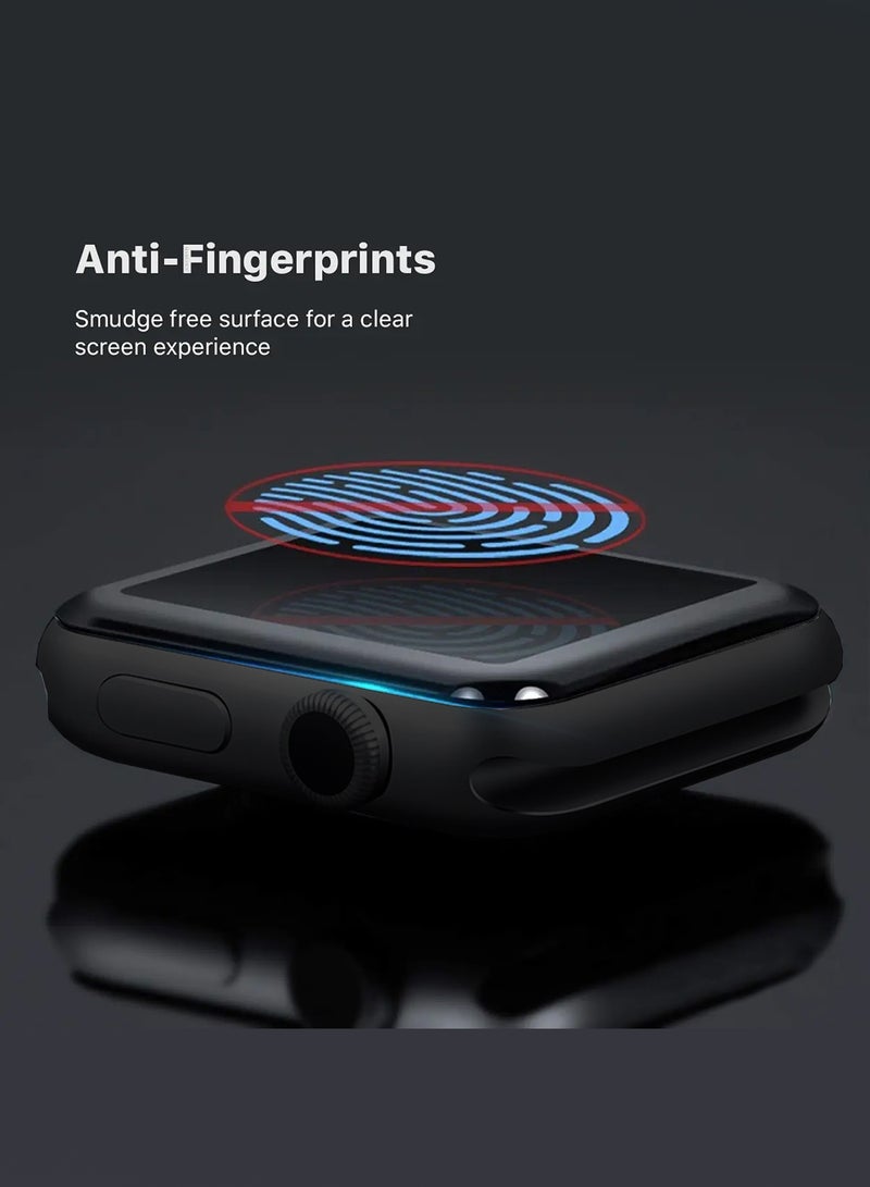 مارجون 2 Pieces PMMA Clear Screen Protector for Apple Watch 46mm - Ultra Thin Scratch Resistant Protective Film Clear-2 - Image 4