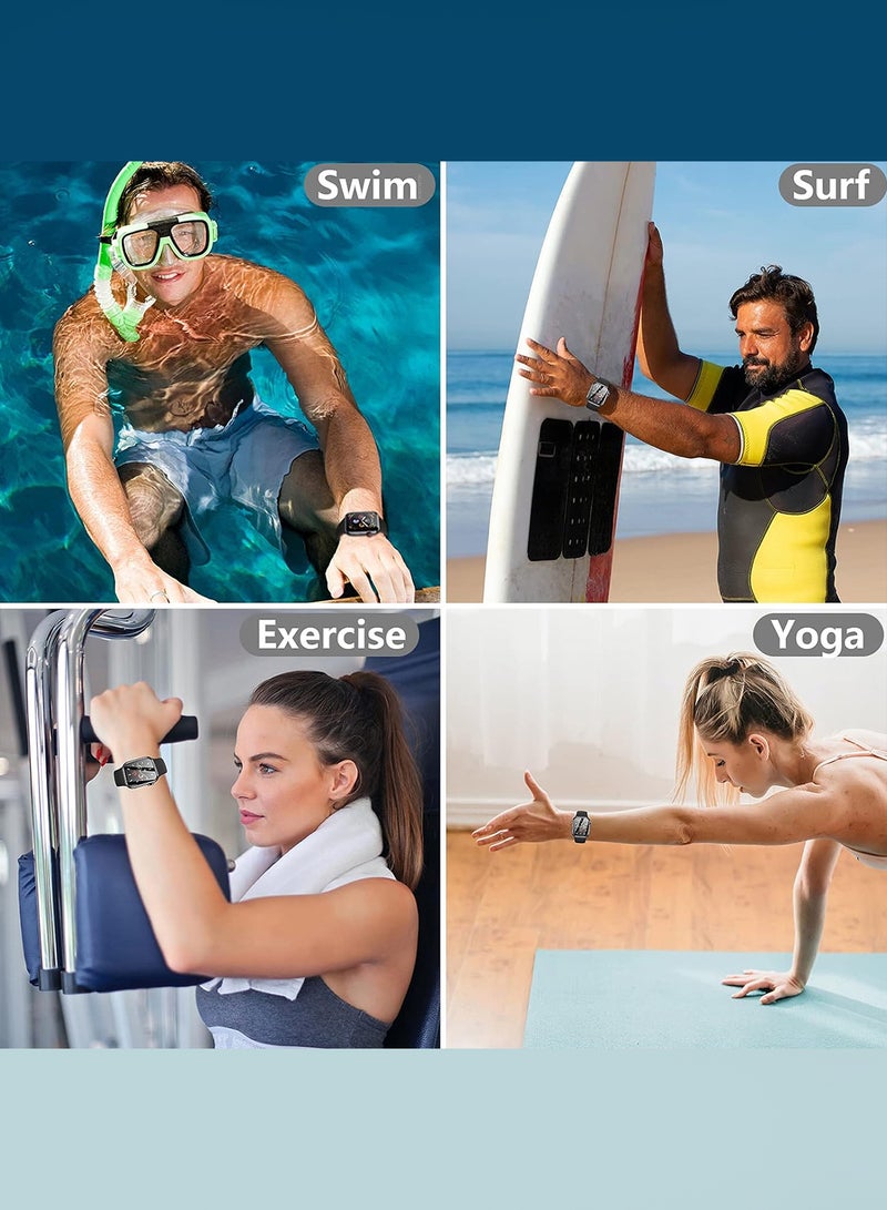 مارجون 2 Pieces PMMA Clear Screen Protector for Apple Watch 46mm - Ultra Thin Scratch Resistant Protective Film Clear-2 - Image 5