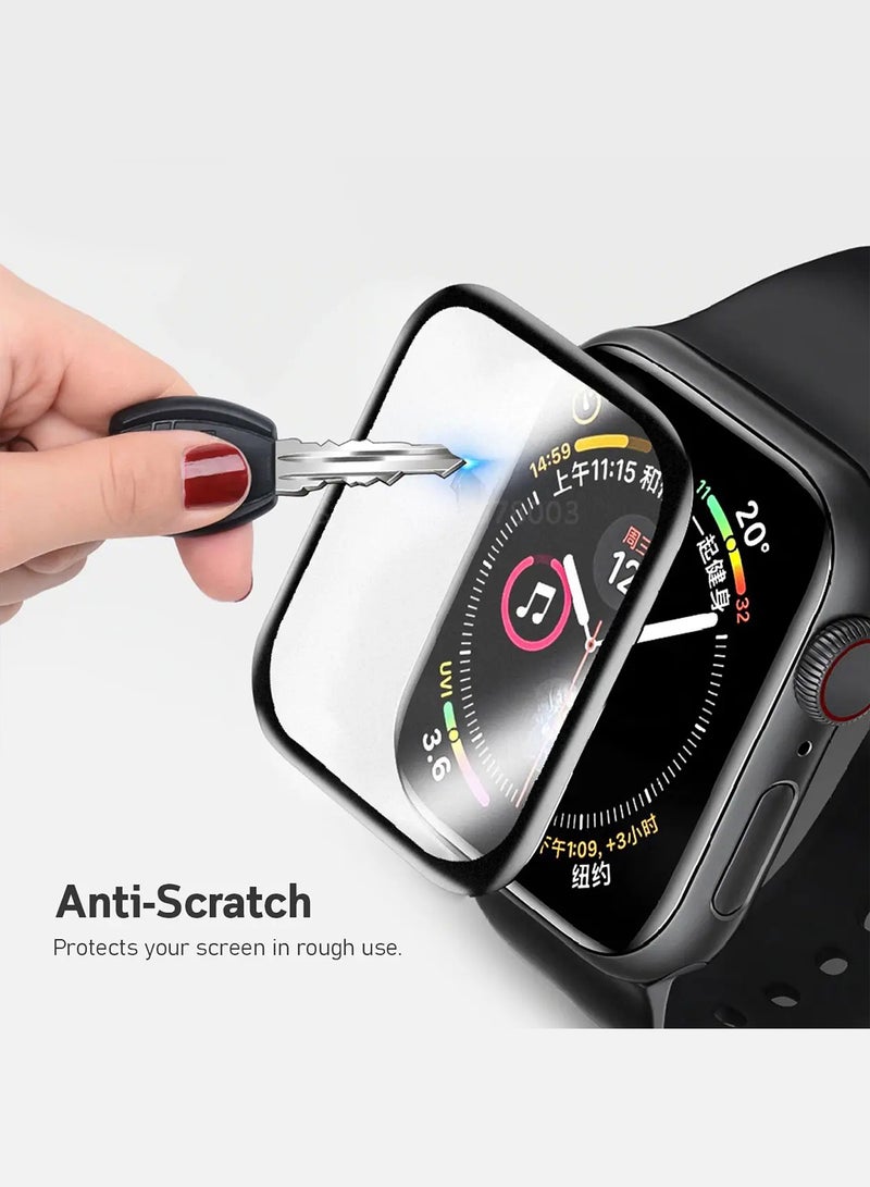 مارجون 2 Pieces PMMA Clear Screen Protector for Apple Watch 46mm - Ultra Thin Scratch Resistant Protective Film Clear-2 - Image 2