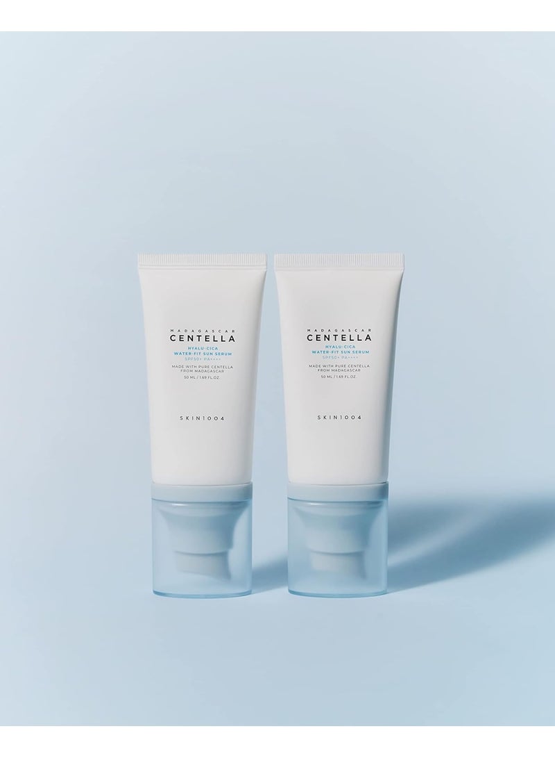 سكين1004 Skin1004 Madagascar Centella Hyalu-Cica Water-Fit Sun Serum (50ml x 2) Twin Pack 50ml*2ml - Image 3