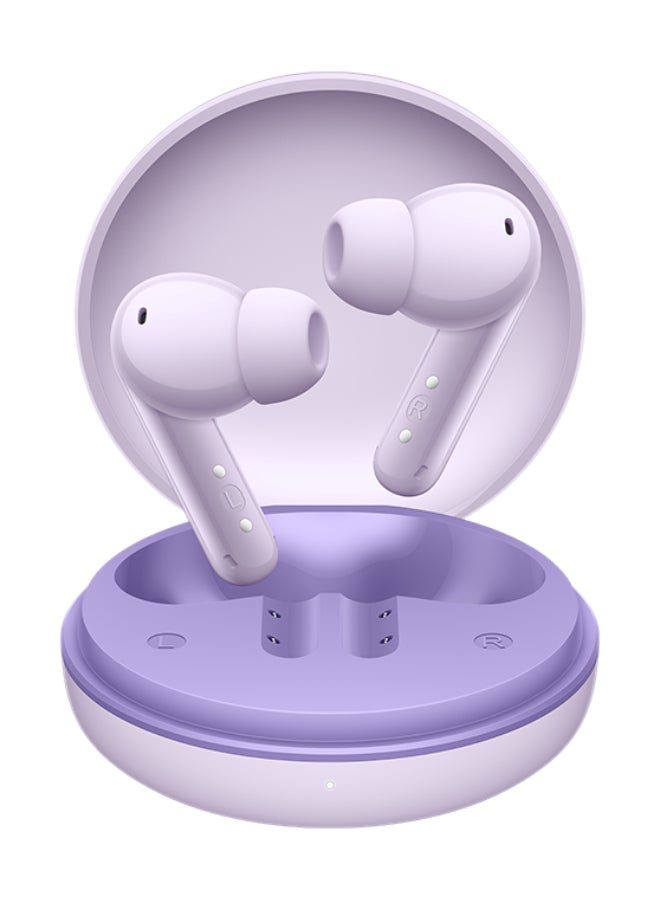 Honor Earbuds A Pro Wireless Earbuds with 49dB Active Noise Cancellation, 12.4mm Large Driver, Up to 42H Battery, Bluetooth 5.3, AI Call Noise Reduction, IP54 Water Resistant purple - Image 1