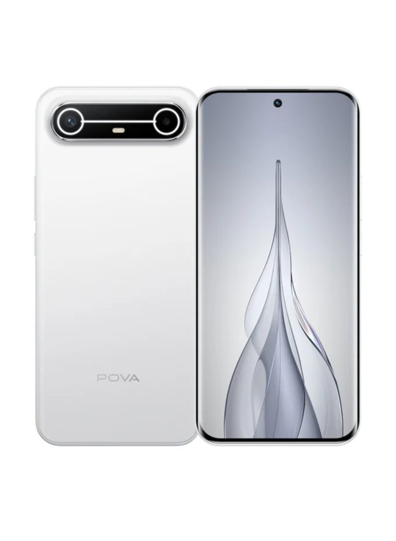 TECNO POVA Slim 5G Dual SIM Slim White 8GB RAM 256GB 5G With Free Gifts KSA Style Phone Case , 3 Years 50GB Cloud Storage and 400 Days Screen Warranty + Gifts - Middle East Version - Image 5