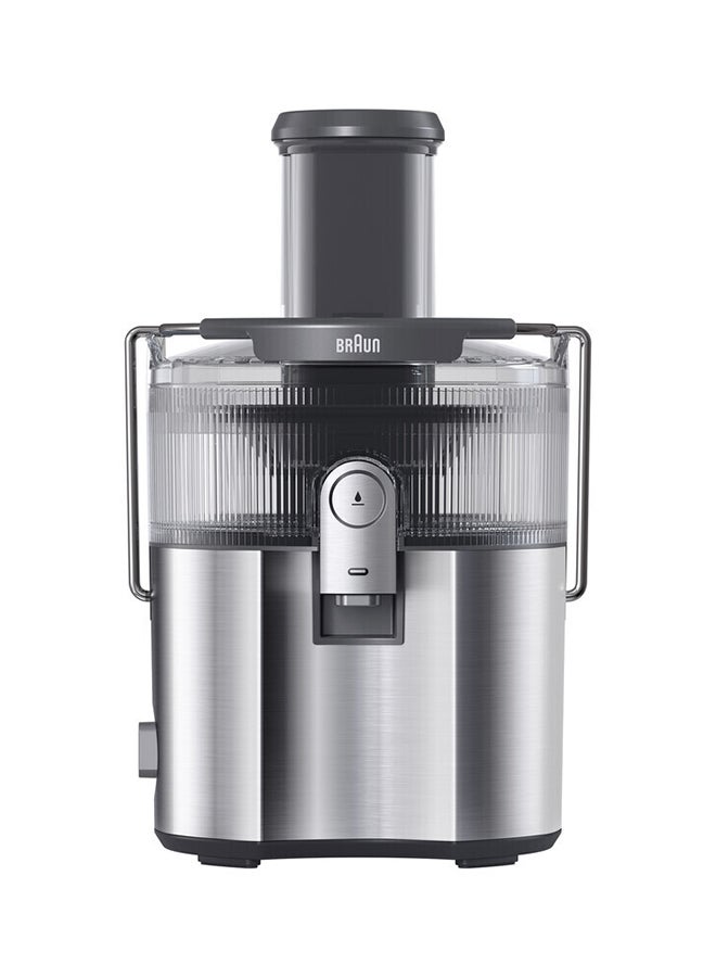 Braun MultiJuice 7 Spin Juicer, 1000 Watts, 2 Speed Settings, FastXtract Technology, Direct Serve Option, Anti-Drip System, 2L Pulp Container - SJ 7000 Grey 2 L 1000 W SJ 7000 grey - Image 1