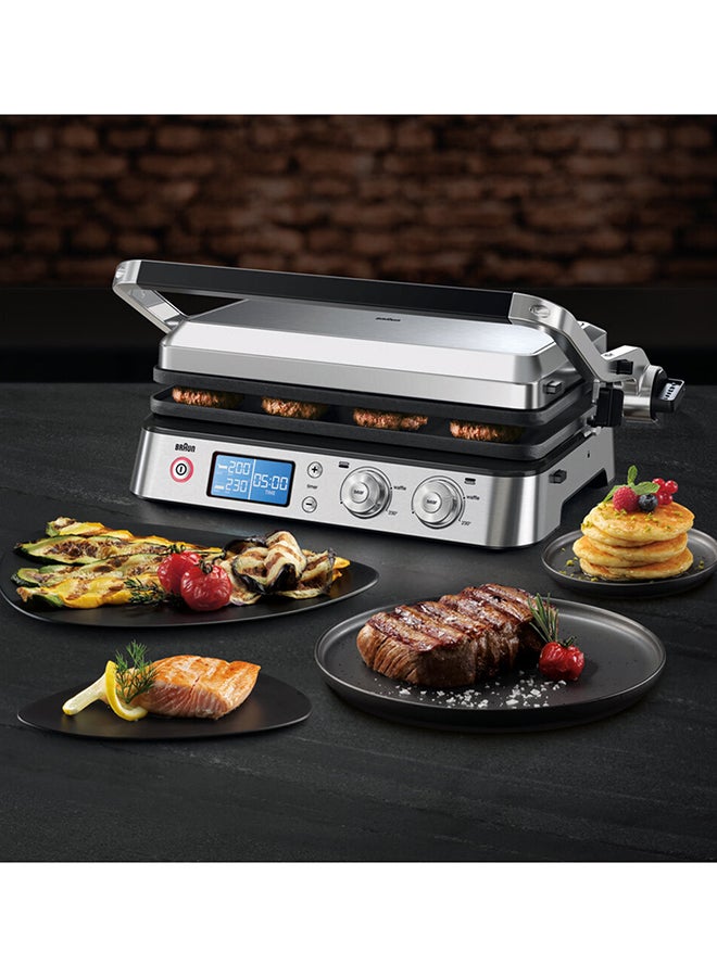 Braun MultiGrill 9 Contact Grill, 2000 Watts,  3-in-1 Cooking Positions - CG 9043 Black/Stainless Steel 2000 W CG 9043 Black/Stainless Steel - Image 3
