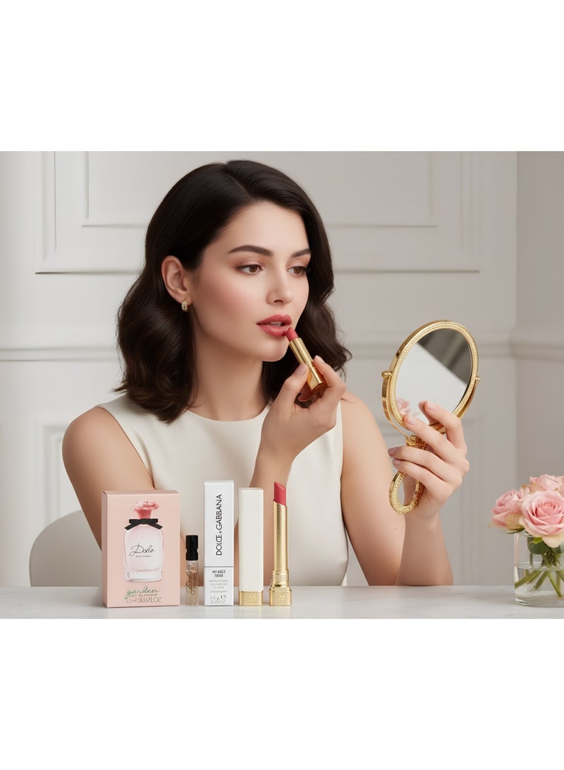 دولتشي آند غابانا طقم هدايا يتكون من (1.6 جرام أحمر شفاه + 1.5 مل عطر) - Image 5