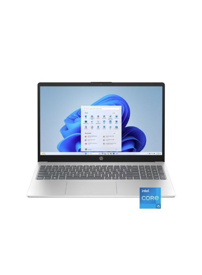 15-FD0215dx Laptop With 15.6 Inch Full HD (1920x1080) Touchscreen Display, Core i5-1334U Processor/16GB RAM DDR5/512GB SSD/DOS(Without Windows)/Intel Iris Xe Graphics/ English/Arabic Silver