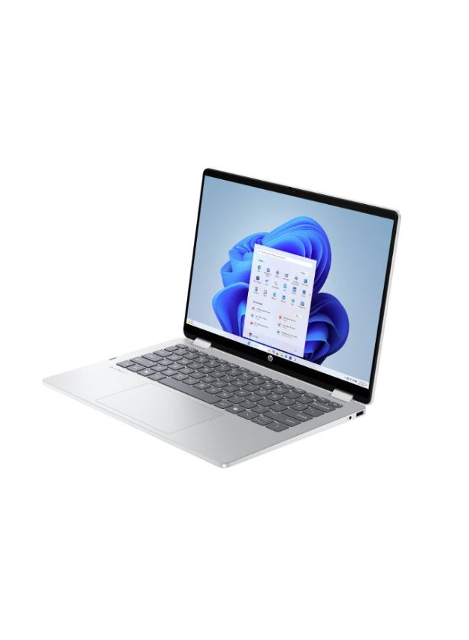 HP OmniBook 5 Flip 14-fp0023dx Laptop With 14 Inch 2K Touch Display, Core i7-150U Processor/16GB RAM DDR5/512GB SSD/Windows11/ English/Arabic Glacier Silver - Image 2