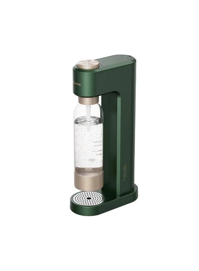 GREE Sparkling Water Maker Soda Maker Soda Streaming Machine Quick Twist for Easy Install, 1L Carbonating Bottle, Soda Water Maker GQZ01-T green - Image 1