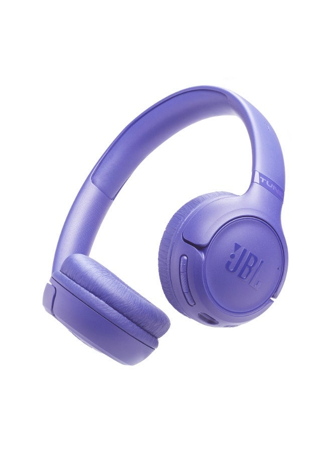 جي بي إل سماعات رأس لاسلكية على الأذن JBL Tune 530Bt، صوت جهير نقي، بطارية 76 ساعة مع شحن سريع، مكالمات بدون استخدام اليدين + وعي صوتي، اتصال متعدد النقاط، خفيفة وقابلة للطي - - Image 1